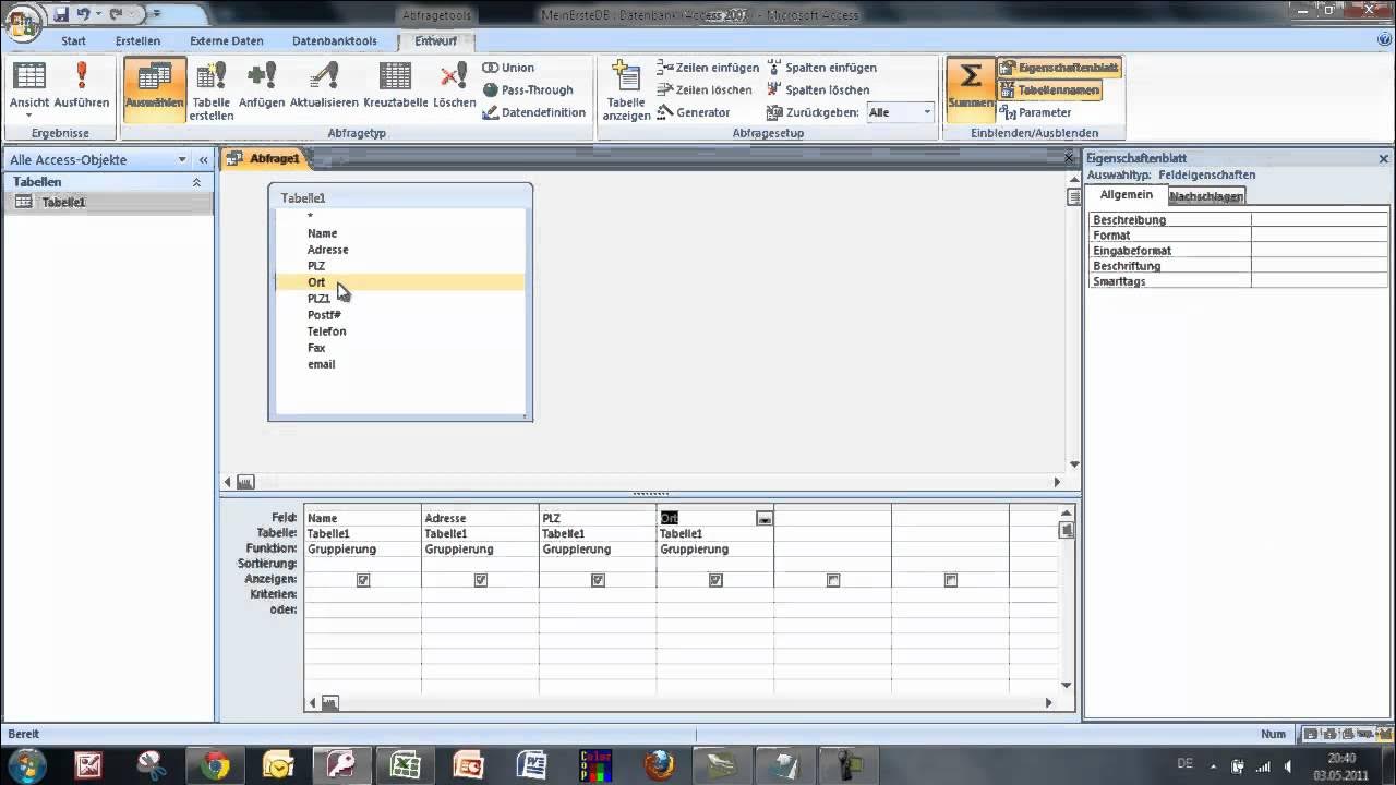 Exceltabelle in Access Importieren - YouTube