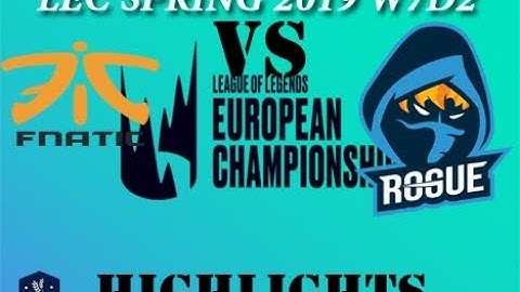 FNC vs. RGE Highlights LEC Spring Split 2019 W7D2 Fnatic Rekkles (Xayah) vs Rouge Head(Ezreal) #FNC