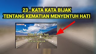 23.KATA KATA BIJAK TENTANG KEMATIAN ~Neng Lily Channel