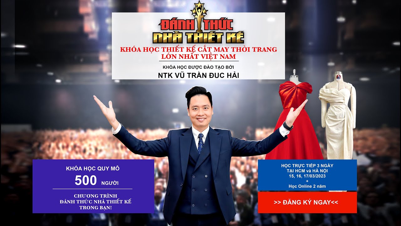 Cơ hội đặc biệt Khoá học Cắt May Thiết kế thời trang trực tiếp tại Hà Nội và HCM