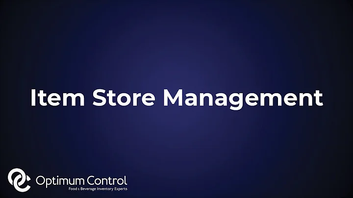 Item Store Management | Optimum Control