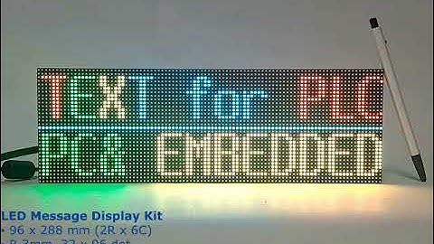 What is industrial LED text message display sign board - LMD kit