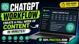 I Built a Complete Content Workflow With ChatGPT — Full Practical Demo