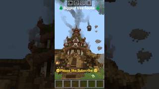 l build biggest tree house in minecraft #forestbuild#minecrafttreehouse#cozyminecraft