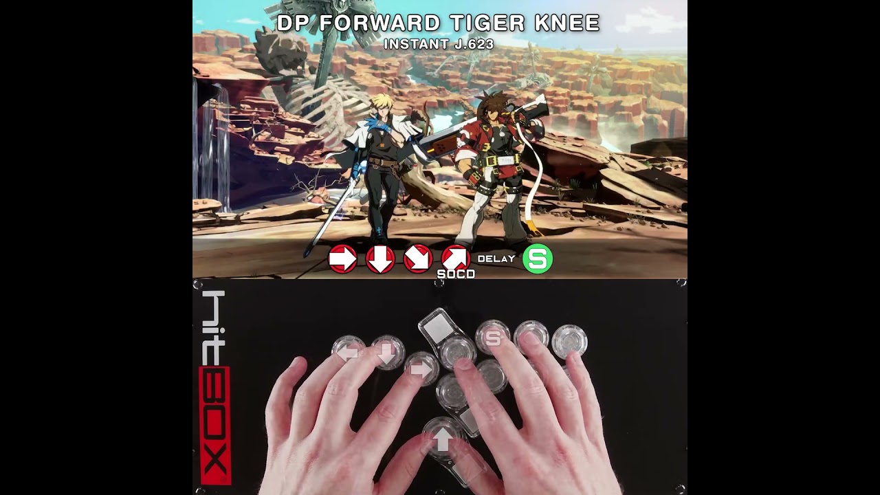 Perfect Tiger Knee Motions in Guilty Gear -STRIVE- on Hit Box