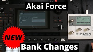 Akai Force 3.0.2 - MIDI Bank Changes To Synthesizer
