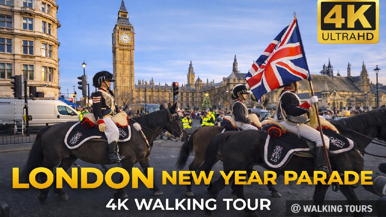 London New Year Parade 2026 🇬🇧 | 4K Walking Tour Through Central London