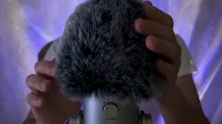 ASMR Slow Mic Scratching Massage, Ocean Sound, FLUFFY Mic Cover, ,🤤 99.9% of You Will Sleep 1H😴💤