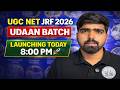 UGC NET JRF 2026 UDAAN Batch Launch 🚀 | Complete Roadmap + Admission Details