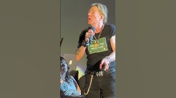 Axl Rose Delivers Incredible Vocals