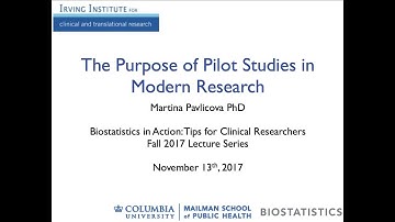 The purpose of pilot studies in modern research