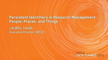 Persistent Identifiers in Research Management: People, Places, and Things