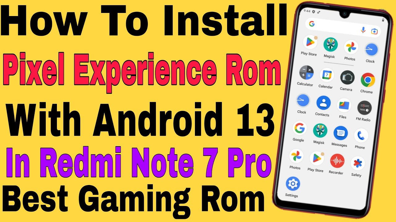 Hindi ( New Trick ) How To Install Pixel Experience Rom In Redmi Note 7 ...