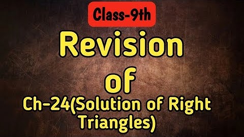 ch-24(revision) class-9th icse maths with full concept