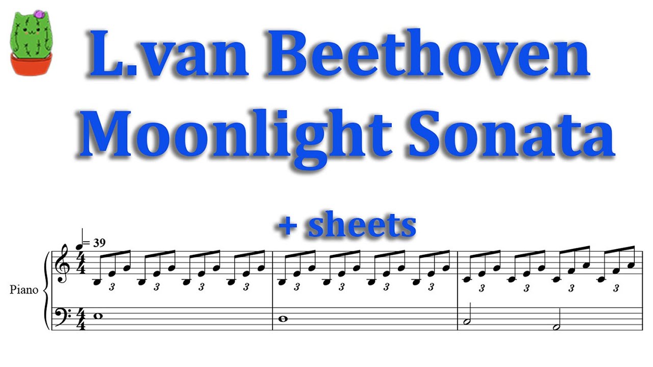 L.van Beethoven - Moonlight Sonata Easy version
