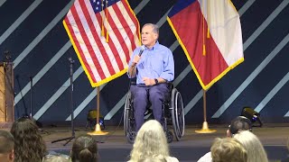 Abbott delivers flood relief checks at North Way Church Abbott Brings Flood Relief Checks To Central Texas Victims Cw39