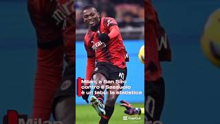 Milan, a San Siro contro il Sassuolo è un tabù: la statistica