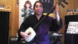 Shamisen Training video (Online lesson review & play along video)