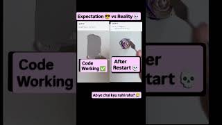 Code Working 😎 vs After Restart 💀 | Every Developer Ever 😭 #softwareengineer #developer