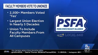 Penn State faculty vote to unionize