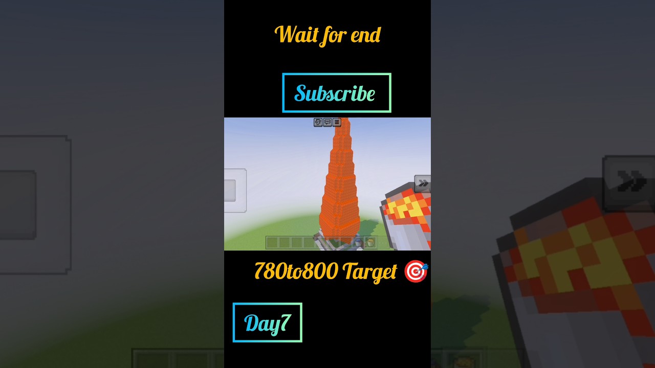 Minecraft Lava Tower Build 😱 | Lava se Bana Dangerous Tower 🔥 #shorts&rdquo;