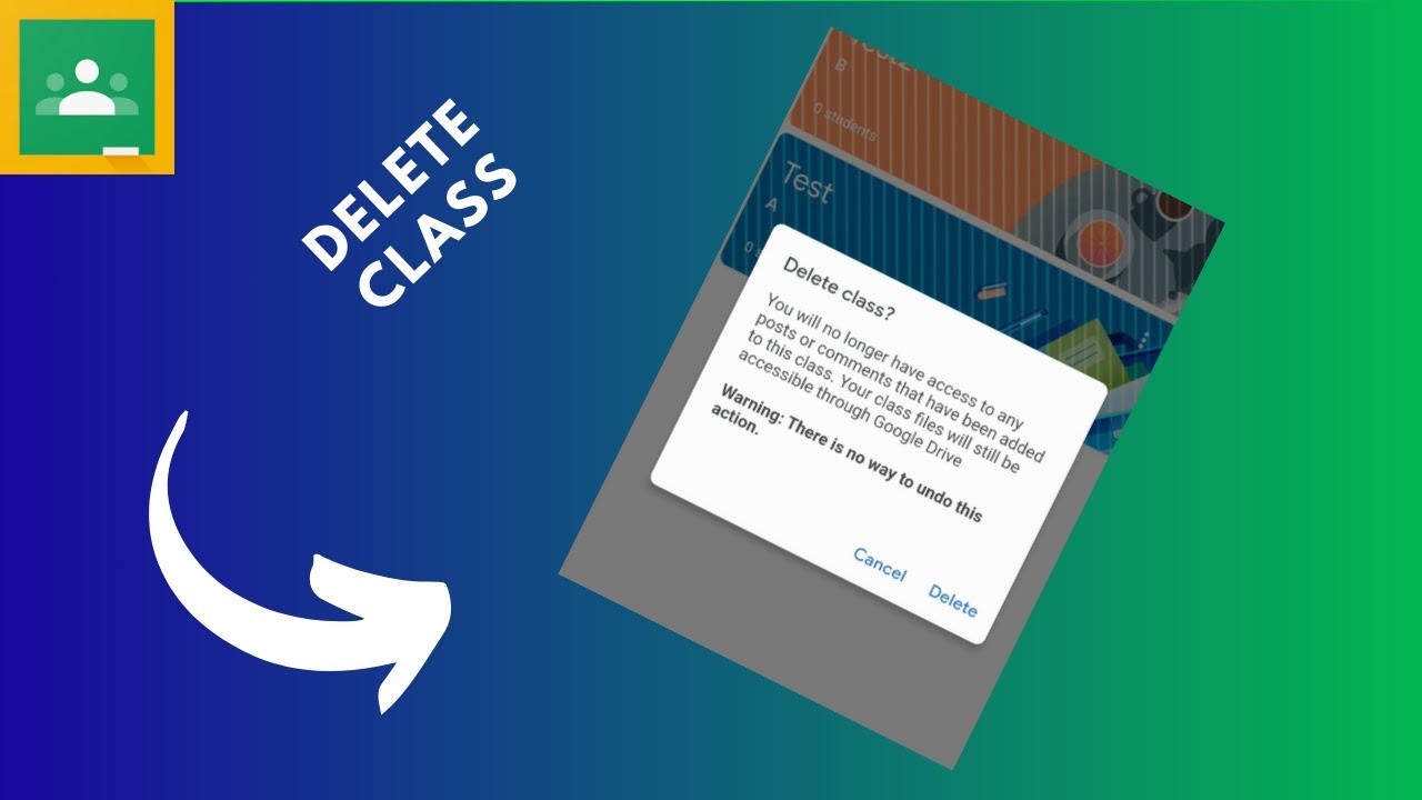 how-to-delete-a-class-in-google-classroom-youtube