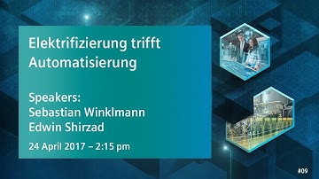 Electrification meets Automation | 24 April 2017 - 2:15 pm