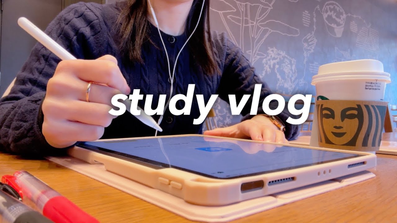 iPad でたくさん勉強する休日✏️📕｜5時起き朝活☀️｜ダイエットレシピ🍲 ｜ 2024年の振り返り📚👩‍💻｜社会人OLのstudy vlog☕️