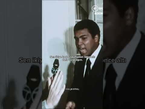 Muhammed Ali Ne kadar Hızlı Olduğunu Gösteriyor 😅 #muhammadali #interview #shorts