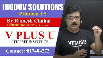 Solution Irodov // Problem 1.5 // Kinematics // I.E. Irodov // Short Trick // best Conceptual Method