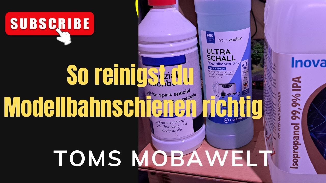 So reinigst Du Modellbahnschienen richtig
