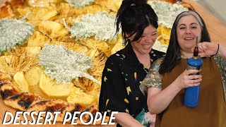 Claire Saffitz & Natasha Pickowicz Make a Delicious Pineapple Galette | Dessert People