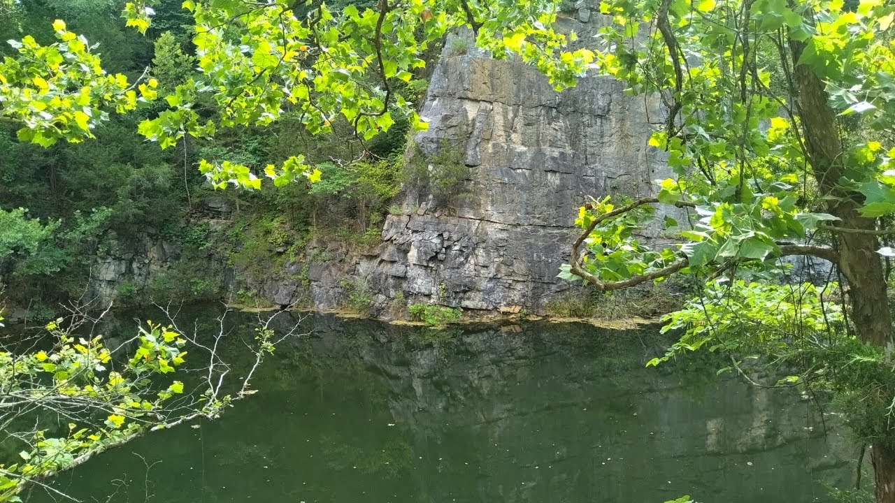 FISHING A DEEP SINK HOLE SCARY Place to FISH YouTube