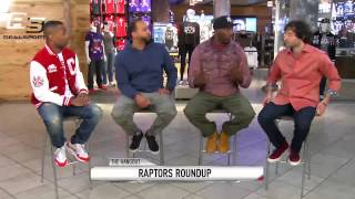 Raptors roundup: andrew wiggins' homecoming #thehangoutnba