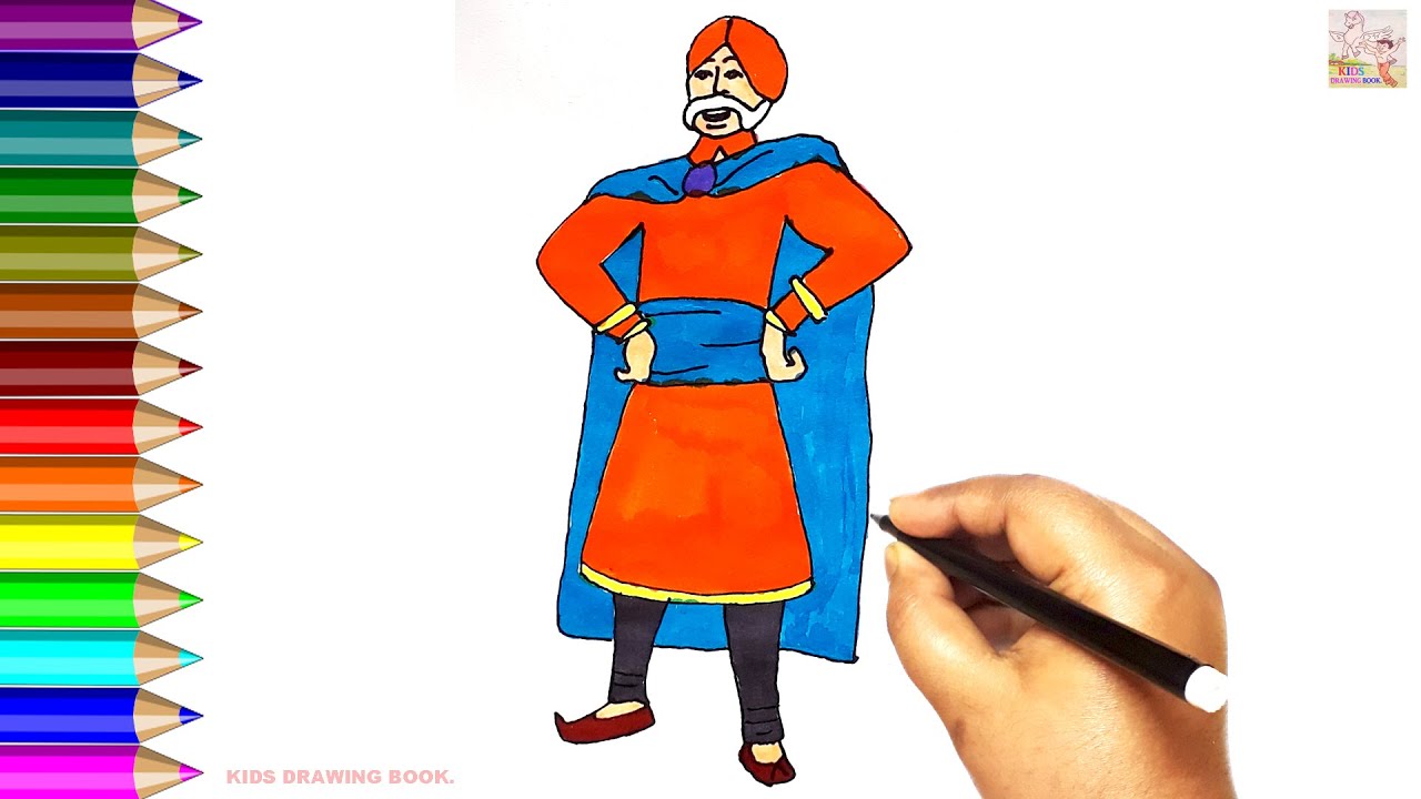 Download HOW TO DRAW JAI SINGH CHAUHAN FROM RUDRA BOOM CHIK CHIK BOOM STEP BY STEP ! KIDS DRAWING BOOK
