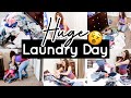 HUGE LAUNDRY DAY || DO LAUNDRY WITH ME || LAUNDRY MOTIVATION || FITBUSYBEE