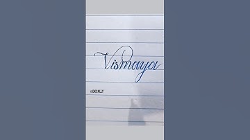 COMMENT YOUR NAME #vismaya  CURSIVE WRITING #viral #ad #shorts #short