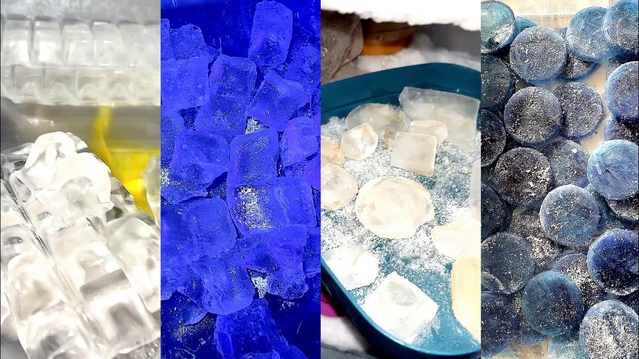 ASMR HARD ICE EATING / CRUSHED ICE / THIN ICE : CLEAR ICE - YouTube