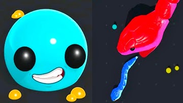 Snake Clash.io vs Clash Of Slimes - All Levels Gameplay (Android,iOS) Part 1