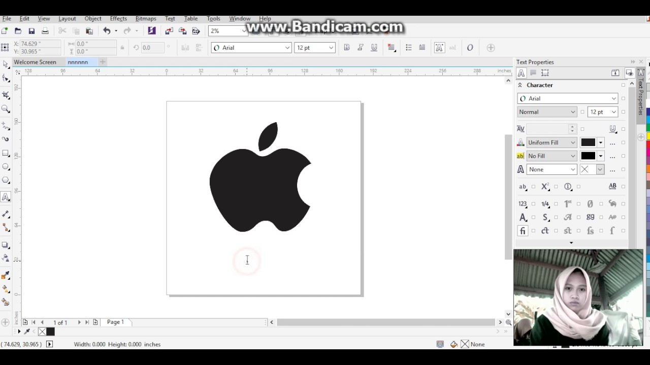  Cara  Membuat  Logo Apple di Coreldraw  X7 YouTube