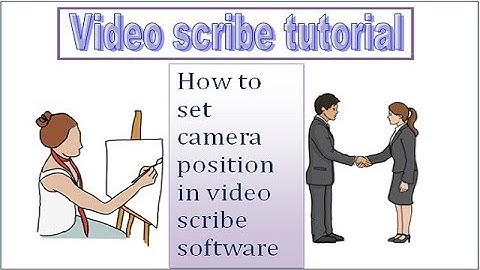 how to set camera position in sparkol videoscribe software tutorial