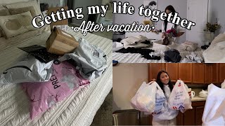 RESET Day *after vacation* | unpack, open packages, shopping