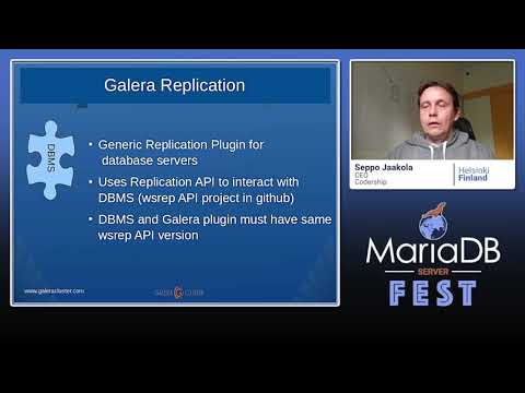 Introduction to MariaDB Galera Cluster - Seppo Jaakola - MariaDB Server Fest 2020