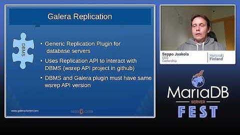 Introduction to MariaDB Galera Cluster - Seppo Jaakola - MariaDB Server Fest 2020