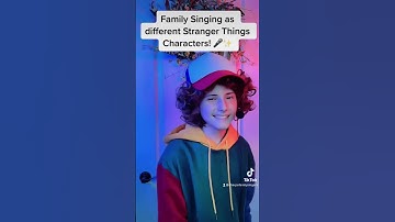 Thumbnail of FAMILY SINGING AS DIFFERENT STRANGER THINGS CHARACTERS! 🎤💥 #sharpefamilysingers #shorts