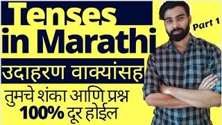 शिका English Tenses in marathi with example sentences part 1 of 3