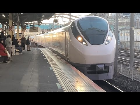 【約45分遅れ】E657系ｶﾂK10編成が柏駅を通過するシーン