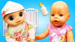 Pretend play cooking toy food. Baby Born &amp; baby dolls videos for kids. Baby Annabell &amp; Baby Alive.