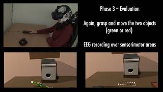 Neuronal oscillations for object knowledge during motor preparation - EEG, VR and Unity screenshot 3