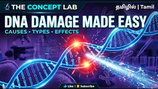 DNA Damage Explained Simply 🧬 | Causes, Types & Effects | The Concept Lab | Tamil |
